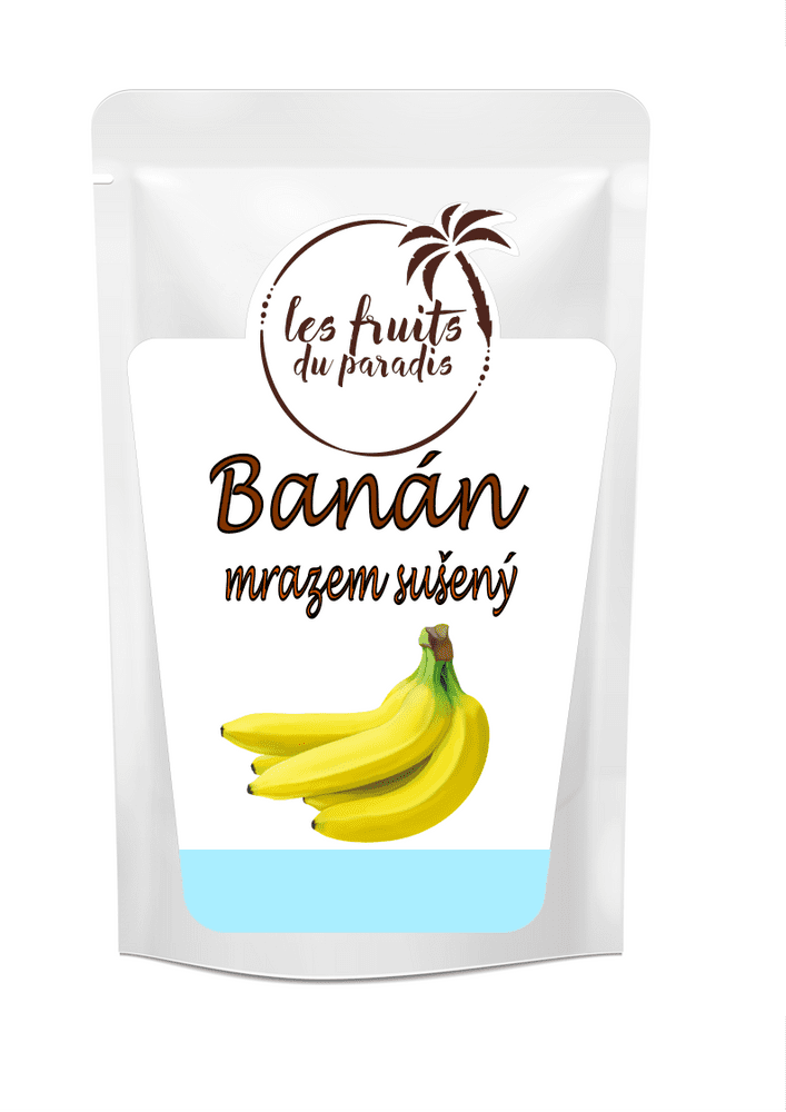 Fruits du Paradis Lyofilizované plátky banánové 100 g